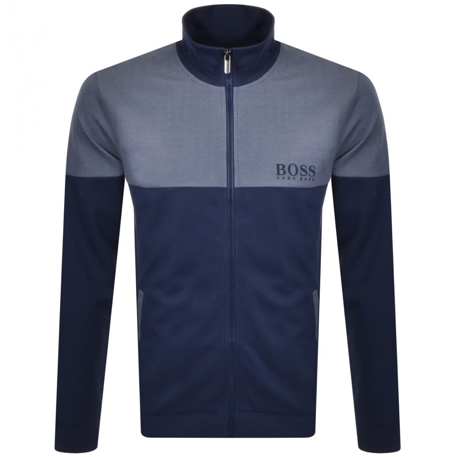 Alternative Image for ProductBOSS Bodywear Full Zip Sweatshirt Blue1